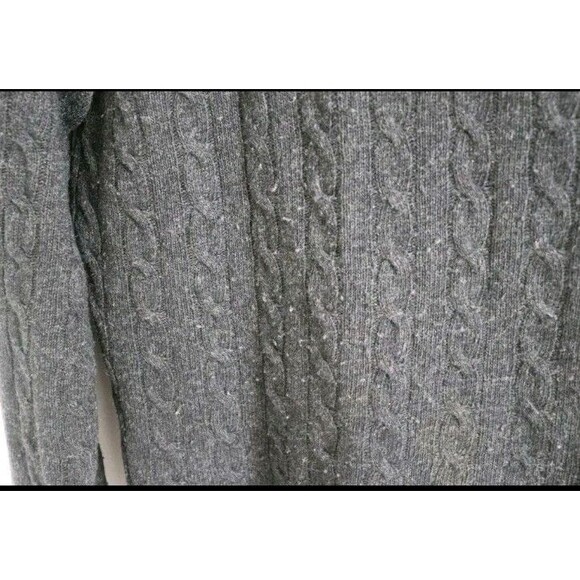 J.Crew Mens Sweater L‎ Lambswool Angora Rabbit Black Half Zip Cashmere - Picture 3 of 6